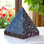 Natural Grey Larvikite Pyramid - Healing Energy Metaphysical Chakra Stone 2