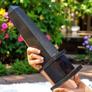 Large Crystal Black Tourmaline Pietra Tower | Crystal Healing Metaphysical Stone 1