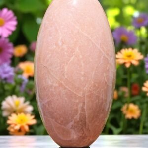 275MM Peach Moonstone Crystal Lingam | Polished Crystal Healing Energy Stone 1