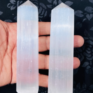 Large Selenite Crystal Tower Point Hand Carved Crystal Home Office Decor Point 1