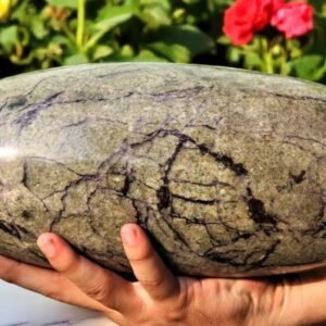 Massive 29cm Blue Picasso Jasper Lingam Crystal - Healing Chakra Stone Decor 2