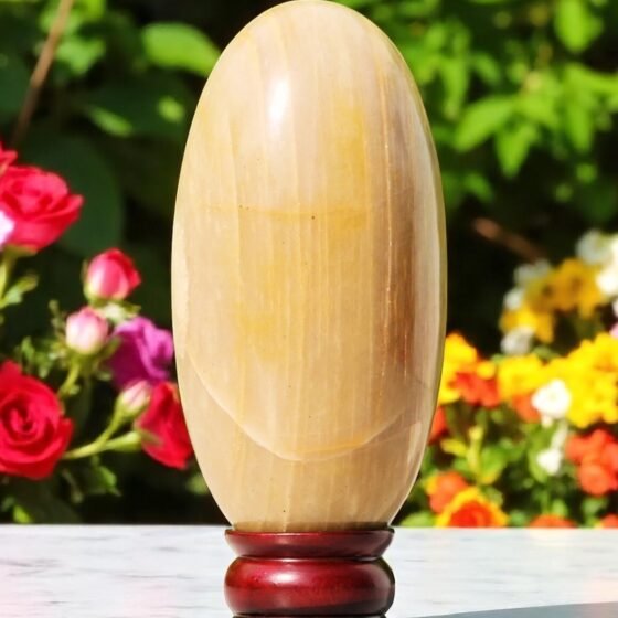 Large Yellow Jasper Lingam 180MM - Chakra Balancing & Energy Healing Stone 1