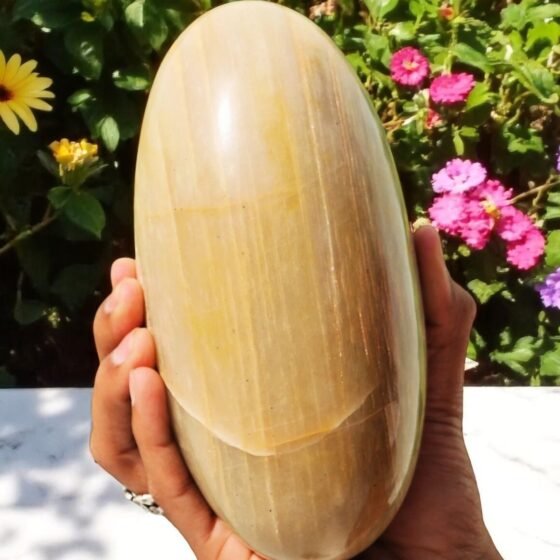 Large Yellow Jasper Lingam 180MM - Chakra Balancing & Energy Healing Stone 2