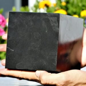 Massive 105MM Black Tourmaline Quartz Crystal Cube - Grounding Chakra Stone 2