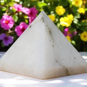 Large 110mm Petalite Quartz Pyramid Crystal High Vibe Healing Stone Metaphysical 2