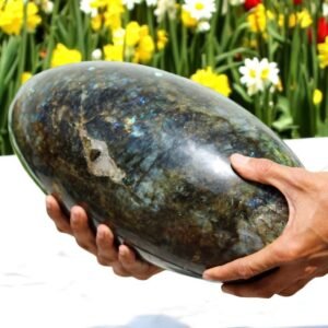 HUGE 355MM Labradorite Lingam Polished Crystal Healing Spiritual Meditation Gift 2