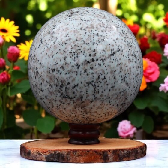 Natural 200MM Kiwi Jasper Sphere Spiritual Healing Stone Stress Relief Gift 2