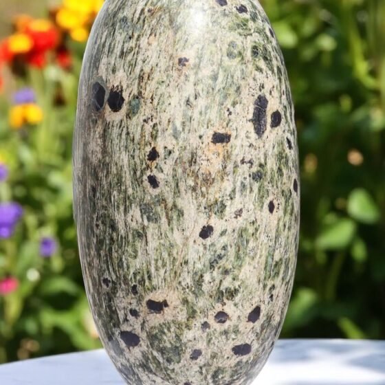 HUGE 340MM Ruby Fuchsite Lingam Healing Crystal Chakra Balance Energy Decor 1