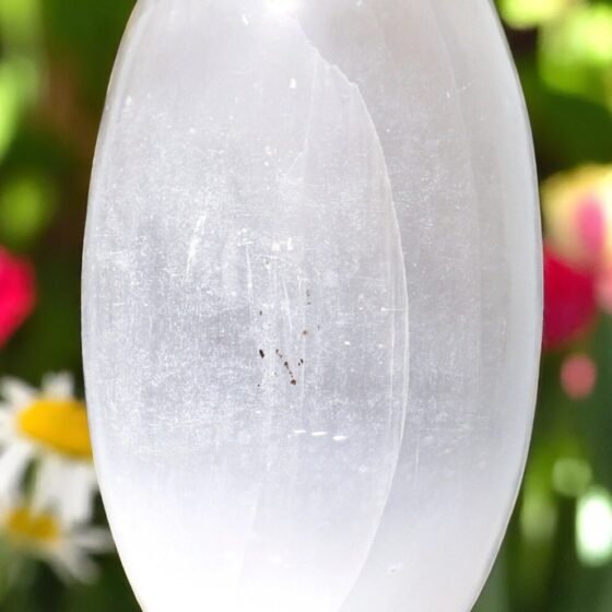 HUGE 335MM White Selenite Quartz Lingam Reiki Charged Chakra Energy Gift 1
