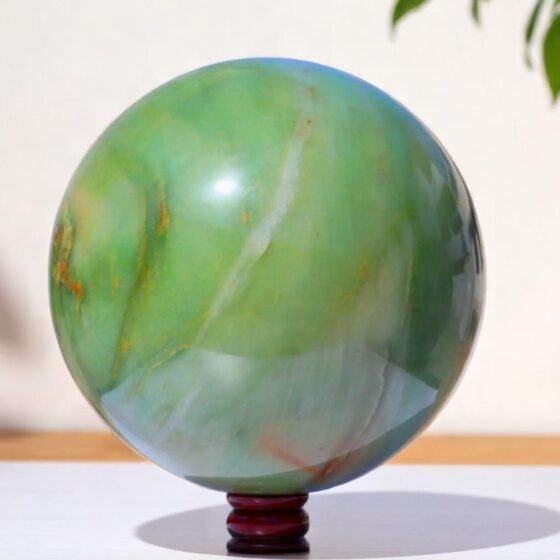 HUGE 280MM Green Aventurine Sphere Natural Healing Energy Abundance Gift 2