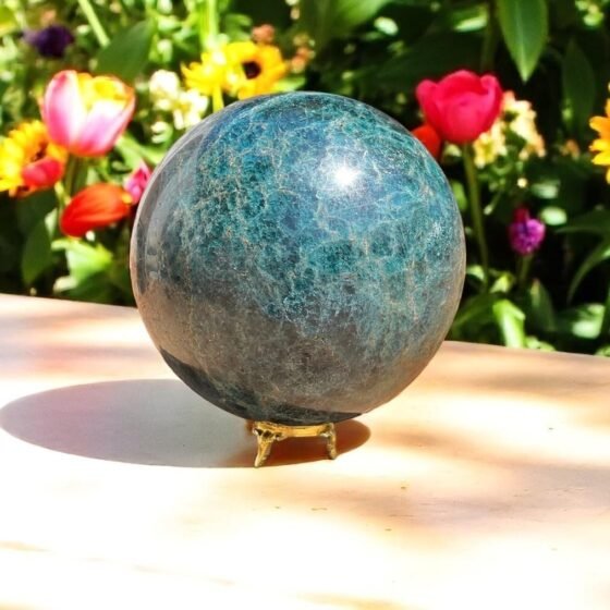 Large 125mm Teal Green Apatite Sphere | Manifestation Crystal Healing Ball 2