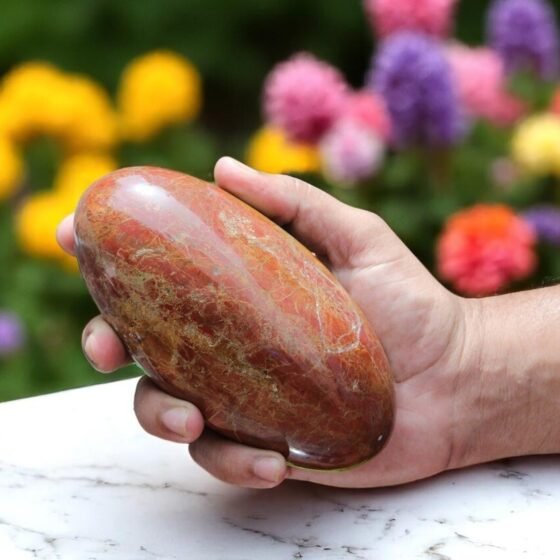 Large Red Jasper Lingam 155MM | Natural Healing Quartz Crystal Shiva Statue 2