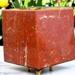 Large 73MM Red Jasper Stone Cube | Reiki Charged Chakra Balancing Decor Gift 2