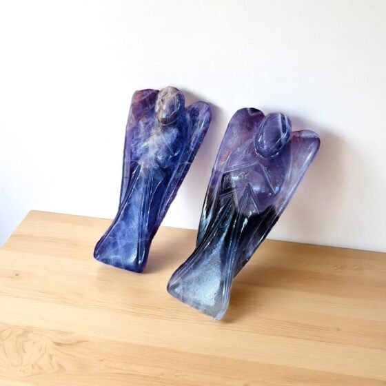 Handmade Sodalite Crystal Angel Figurines (Set of 2) - Prosperity Home Decor 2