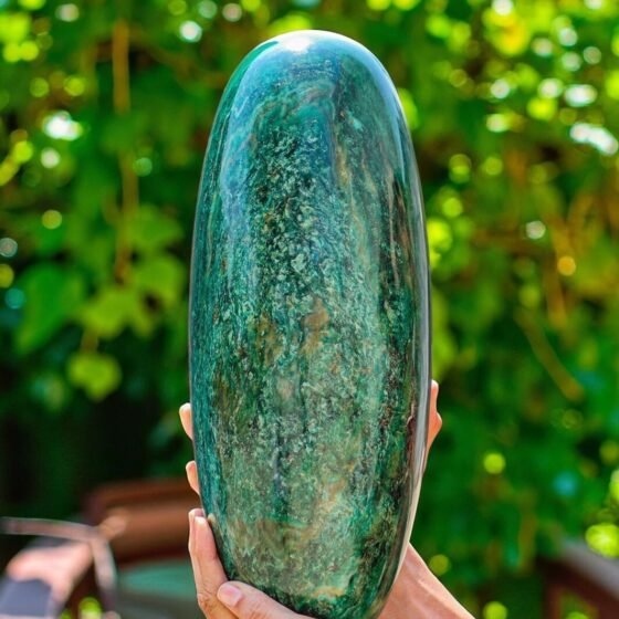 Large 390mm Green Kyanite Lingam- Meditation, Spirit & Power Healing Crystal 1