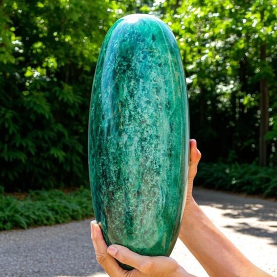 Large 390mm Green Kyanite Lingam- Meditation, Spirit & Power Healing Crystal 2
