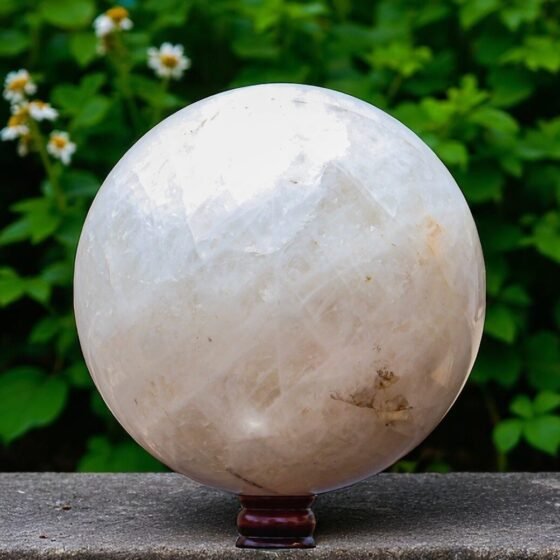 Large 275mm Petalite Quartz Ball Metaphysical Chakra & Angelic Connection Stone 2