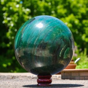 Natural 215MM Green Vivianite Crystal Ball - Aura Energy Healing & Connection 2