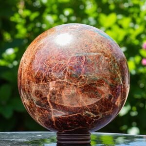 Large Natural Garnet Stone Sphere Meditation Chakra Healing Crystal Ball Energy 1