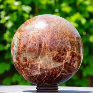 Large Natural Garnet Stone Sphere Meditation Chakra Healing Crystal Ball Energy 2