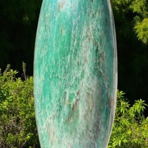 Rare 415MM Green Burmese Jade Lingam Metaphysical Healing Stone Energy 1