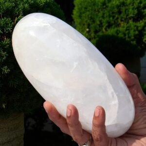 Giant White Quartz Lingam 200MM - Natural Chakra Healing Crystal Lingam 1