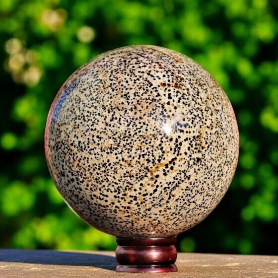 Massive 190MM Dalmatian Jasper Sphere - Healing Crystal Chakra Energy Ball 1