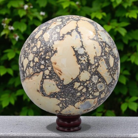 Giant 210MM Maligano Jasper Sphere - Healing Crystal Meditation Chakra Ball 1