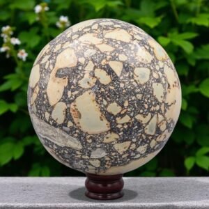 Giant 210MM Maligano Jasper Sphere - Healing Crystal Meditation Chakra Ball 2