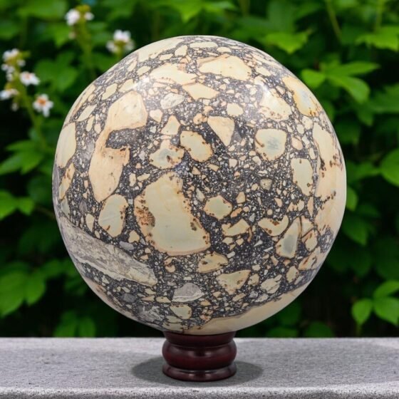 Giant 210MM Maligano Jasper Sphere - Healing Crystal Meditation Chakra Ball 2
