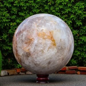 Giant 260MM Fire Quartz Crystal Ball - Healing Chakra Power Stone Sphere 2
