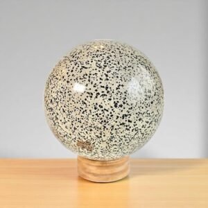 Giant 5 Kg Dalmatian Stone Sphere - Release Negativity & Balance Aura Crystal 1