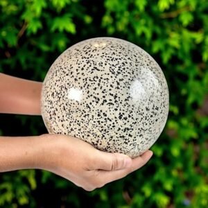 Giant 5 Kg Dalmatian Stone Sphere - Release Negativity & Balance Aura Crystal 2