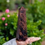 Large 755 Gram Mahogany Obsidian Obelisk - Polished Stone - Energy Shield 1