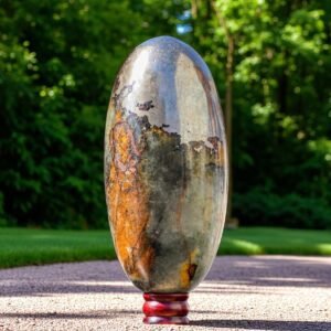 Rare 305MM Seymchan Meteorite Lingam Cosmic Healing & Chakra Stone Reiki Aura 2