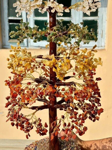 Large Seven Chakra Crystal Tree Handmade Crystal Home Office Decorative 1