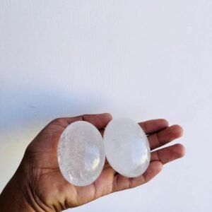 Clear Quartz Crystal Lingam Hand-Carved Himalayan Shiva Lingam Home Office Decor 1