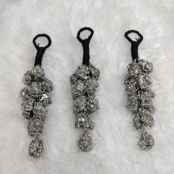 Pyrite Crystal Car Rear View Mirror Hanger Wall Hanging Hanger Crystals Gift5-6" 1