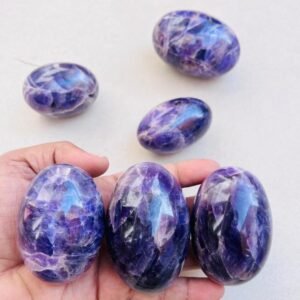 Large Amethyst Crystal Lingam Hand Carved Crystal Home office Decorative Lingam 1