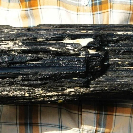 Black Tourmaline Crystal Natural Large Stone Raw Healing Charged Rough 40lbs 2