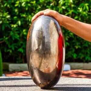 Rare 350MM Golden Pyrite Crystal Lingam | Spirit Power Energy & Chakra Balancing 1