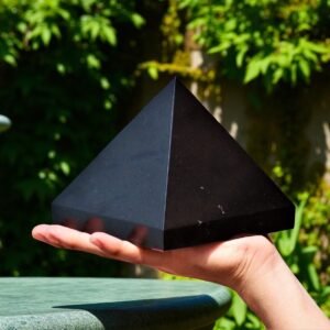 HUGE 125mm Black Tourmaline Pyramid - SPIRITUAL HEALING & Aura Protection 1