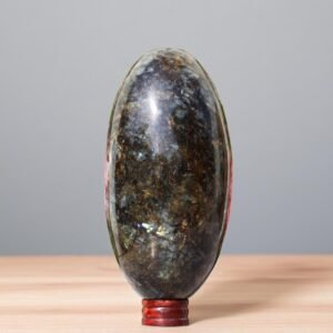 355MM Labradorite Crystal Lingam | Healing Aura Stone | Chakra Meditation Spirit 1