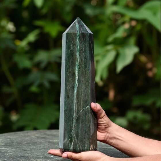 HUGE 360mm Green Kyanite Crystal Tower | Reiki Spirit Energy Aura Power Stone 1