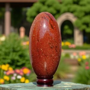 Natural Red Goldstone Lingam 230MM - Energy Healing & Motivation Crystal 1