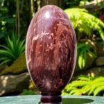 HUGE 235mm Petrified Wood Lingam | Healing Metaphysical Spirit Stone Aura Chakra 2