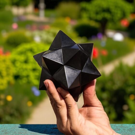 120mm Black Tourmaline Star | Healing Reiki Chakra Energy Spirit Power Stone 1