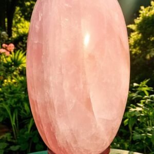 170MM Rose Quartz Lingam Healing Crystal Metaphysical Meditation Power Stone 2