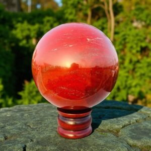 Large High Quality Red Jasper Crystal Sphere Handmade Crystal Home Office Decor 1