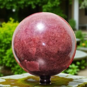 Very Large Strawberry Quartz Crystal Sphere Handmade Crystal Home Office Decor 1